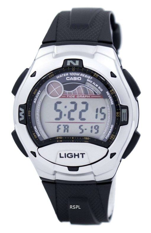 カシオ デジタル スポーツ潮汐グラフ照明 W 753 1AVDF W-753-1AV メンズ腕時計