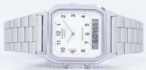 カシオ ヴィンテージ デュアル タイム デジタル クォーツ AQ 230A 7BMQ AQ230A 7BMQ メンズ腕時計