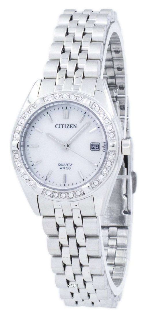 市民水晶ダイヤモンド アクセント EU6060-55 D レディース腕時計