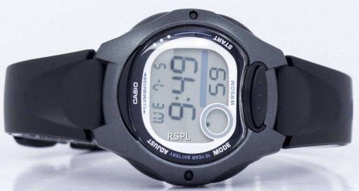カシオ照明デュアル タイム アラーム デジタル LW 200 1BV LW200 1BV レディース腕時計