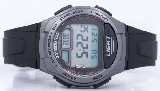 カシオ青年照明デュアル タイム デジタル W-734-1AV W734-1AV メンズ腕時計