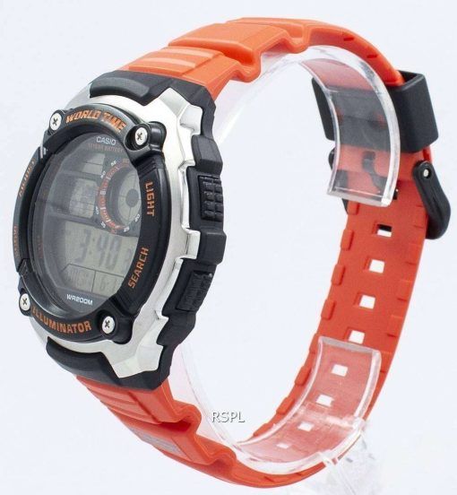カシオ青年照明世界時間デジタル AE 2100W 4AV AE2100W 4AV メンズ腕時計