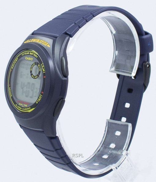 カシオ照明デュアル タイム クロノグラフ デジタル F-200 w-2B F200W 2B メンズ腕時計