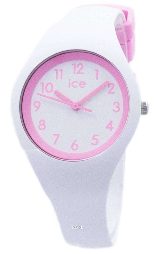 氷のオラ キャンディ ホワイト小さな石英 014426 子どもの腕時計