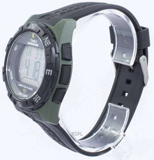 タイメックス遠征振動アラーム Indiglo デジタル T49852 メンズ腕時計
