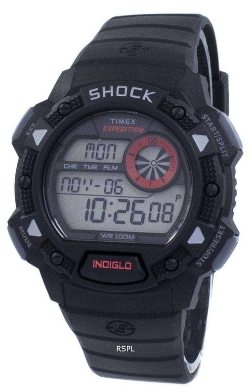 タイメックス遠征 Antichoc ・ デ ・ ベース ショック Indiglo デジタル T49977 メンズ腕時計