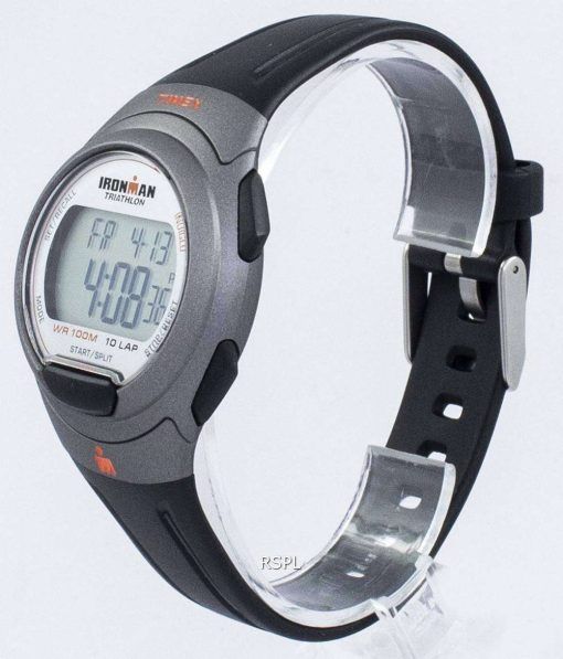 Timex は、タイメックス アイアンマン トライアスロン 10 ラップ Indiglo デジタル T5K607 メンズ腕時計をスポーツします。