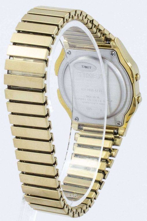 Timex クラシック Indiglo クロノグラフ アラーム デジタル T78677 メンズ腕時計
