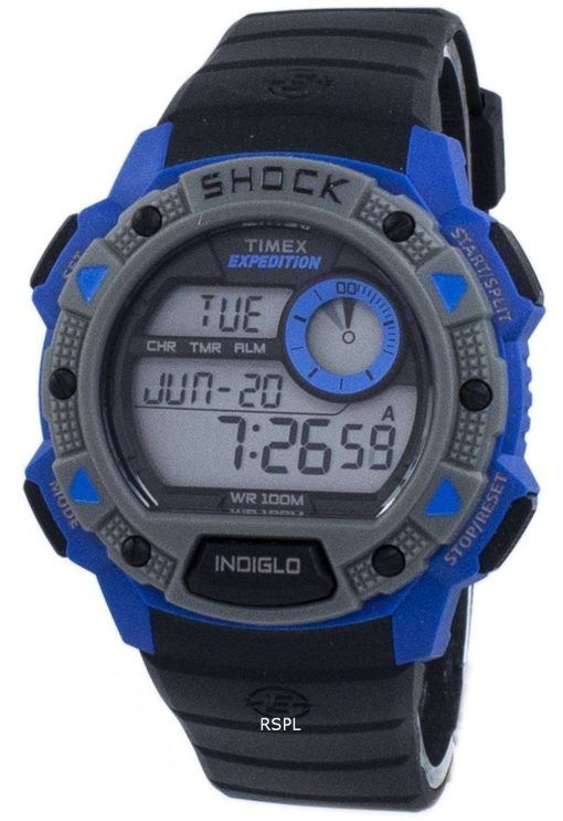 タイメックス遠征基本ショック Indiglo デジタル TW4B00700 メンズ腕時計