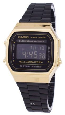 カシオ ヴィンテージ クロノグラフ アラーム デジタル A168WEGB 1B ユニセックス腕時計