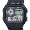 カシオ青年シリーズ デジタル世界時 AE 1200WH 1BVDF AE 1200WH 1BV メンズ腕時計
