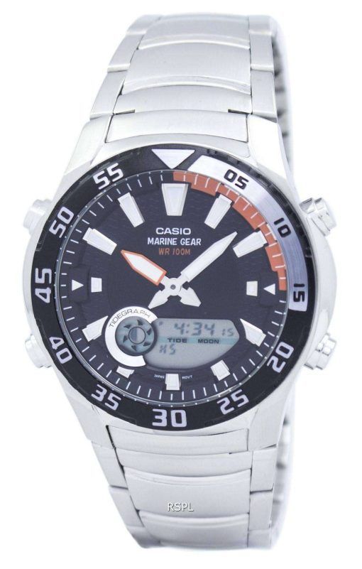 カシオ アナログ デジタル マリンギア AMW 710 D 1AVDF AMW 710 D 1AV メンズ腕時計