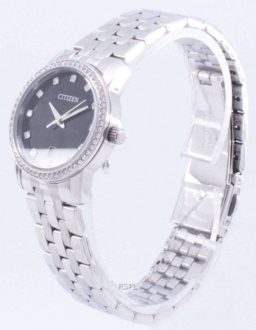 市民水晶ダイヤモンド アクセント EU6030 56E レディース腕時計