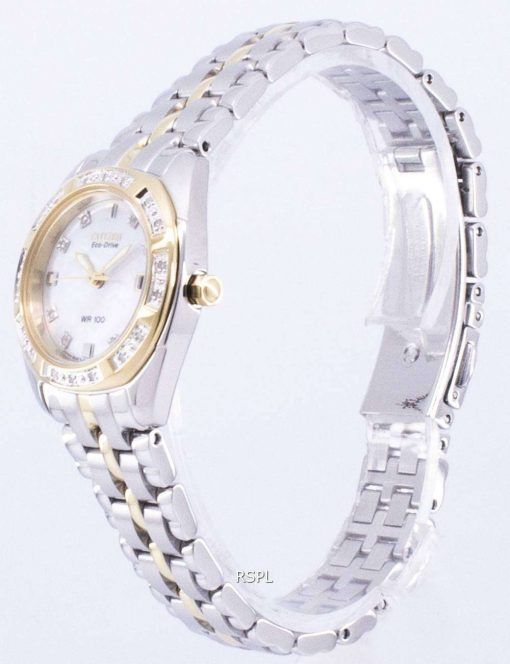 シチズンエコ ドライブ Paladion ダイヤモンド アクセント EW1594-55 D レディース腕時計