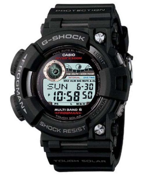 カシオ G ショック マルチバンド 6 フロッグマン 200 M ダイバーのムーン フェーズ GWF-1000-1 GWF1000-1 メンズ腕時計