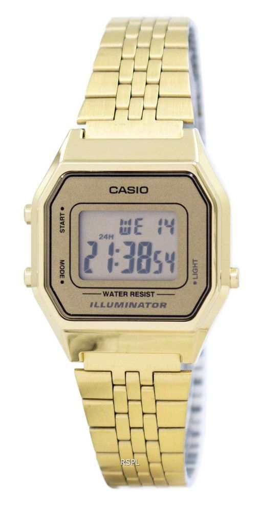 カシオ デジタル クオーツ ステンレス照明 LA680WGA 9DF LA680WGA 9 レディース腕時計