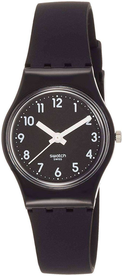 スウォッチ オリジナル女性ブラック シングル アナログ テープ石英 LB170E レディース腕時計