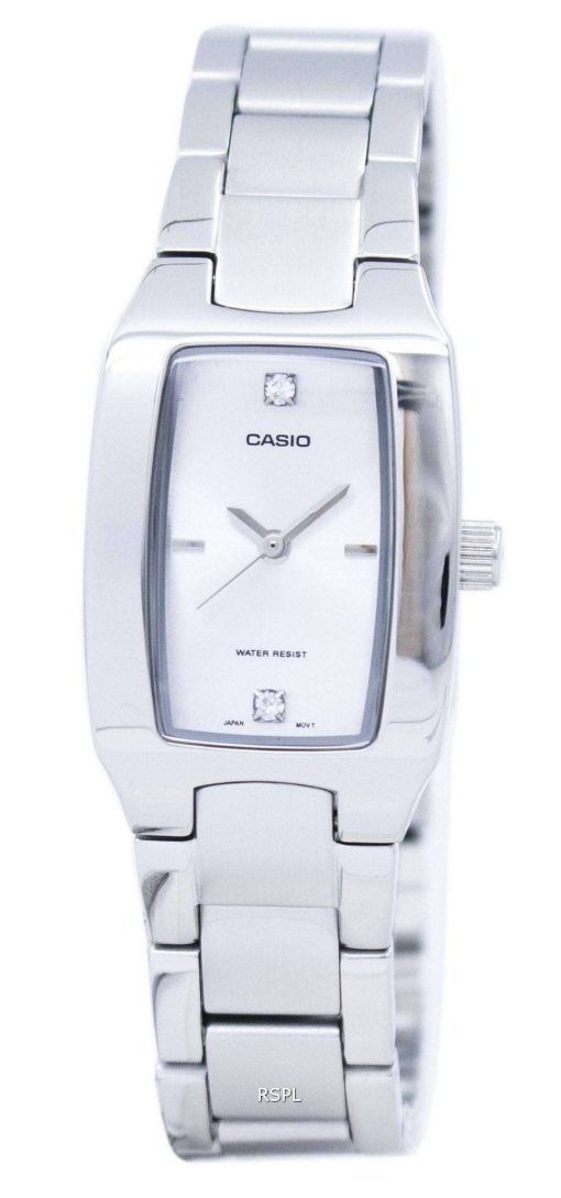 カシオ Enticer アナログ シルバー ダイヤル LTP 1165A 7C2DF LTP-1165A-7 2 レディース腕時計