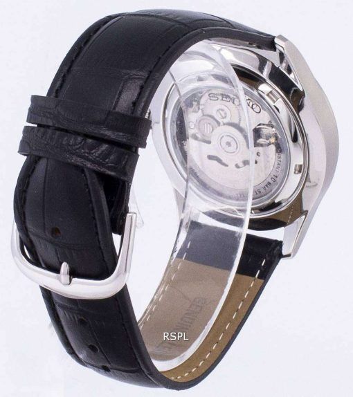 セイコー 5 スポーツ自動日本製比黒革 SNZG09J1 LS6 メンズ腕時計