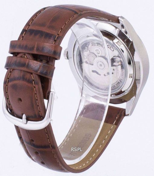 セイコー 5 スポーツ自動日本製比茶色の革 SNZG09J1 LS7 メンズ腕時計