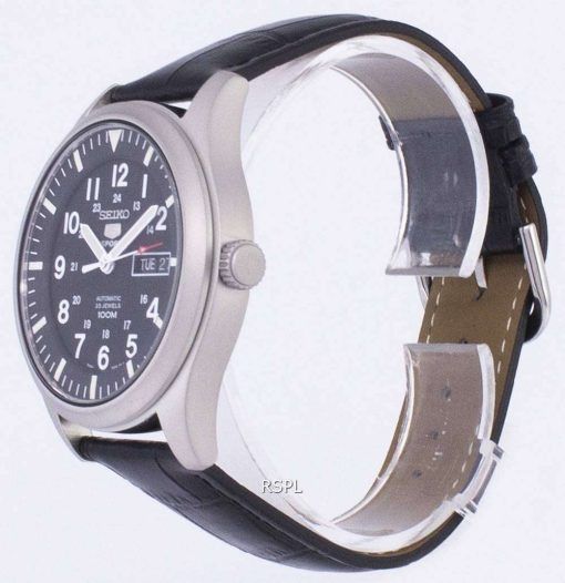 セイコー 5 スポーツ自動比黒革 SNZG15K1 LS6 メンズ腕時計