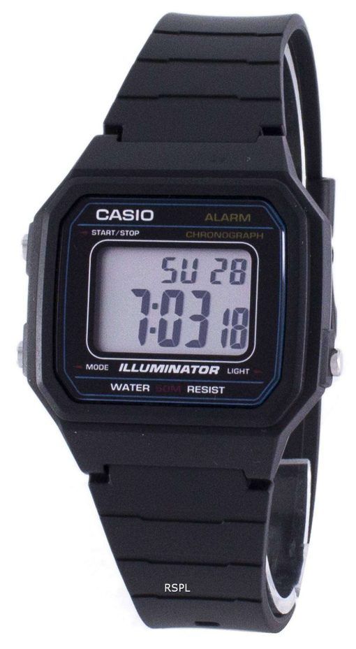 カシオ クラシック照明クロノグラフ アラーム W 217 H 1AV W217H-1AV メンズ腕時計