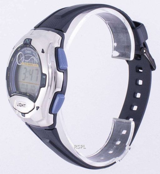 カシオ スポーツ照明潮汐グラフ ムーン フェーズ デジタル W-753-2AV W753-2AV 男性用の腕時計