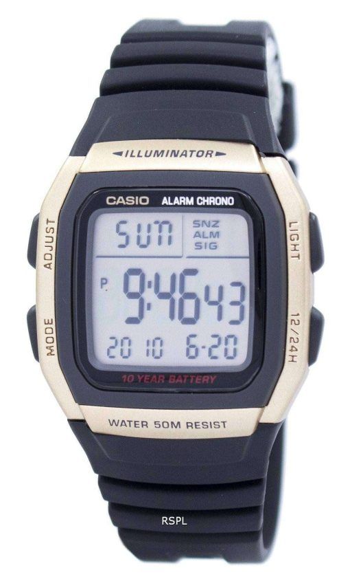 カシオ青年照明デュアル タイム アラーム クロノ W 96 H 9AVDF W96H 9AVDF メンズ腕時計