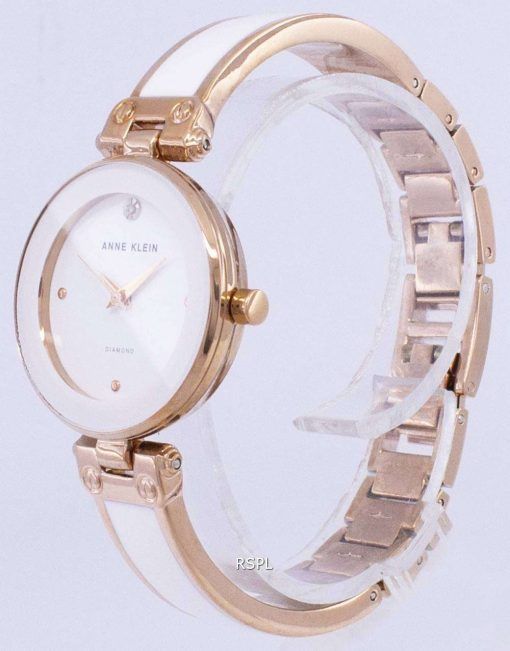 アン ・ クライン水晶ダイヤモンド アクセント 1980WTRG レディース腕時計