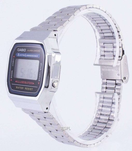 カシオ デジタル アラーム クロノ ステンレス鋼 A168WA 1WDF A168WA 1 w ユニセックス腕時計