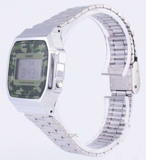 カシオ レトロ デジタル迷彩アラーム クロノ A168WEC 3EF ユニセックス腕時計