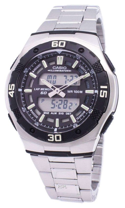 カシオ アナログにデジタルな青年シリーズ照明 AQ 164WD 1AVDF AQ 164WD 1AV メンズ腕時計