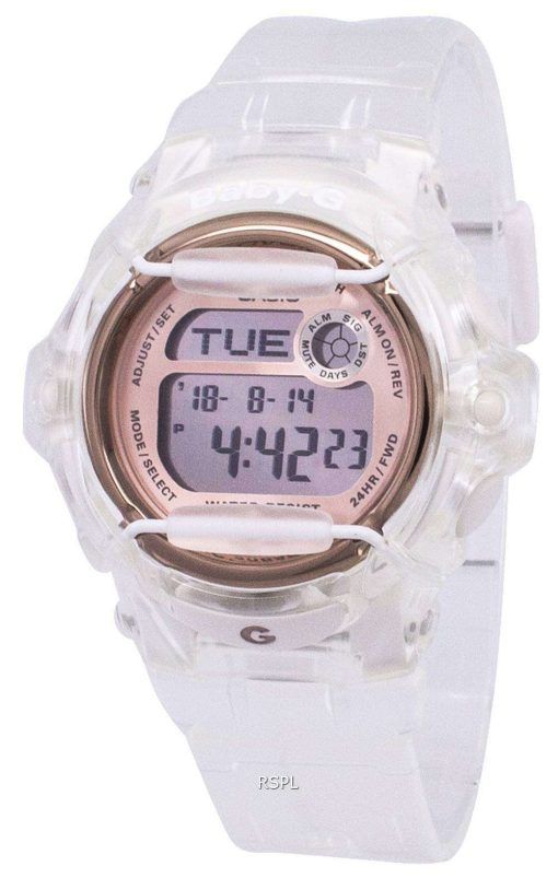 カシオベビー-G の耐衝撃性アラーム デジタル 200 M BG 169 G 7B BG169G 7B レディース腕時計
