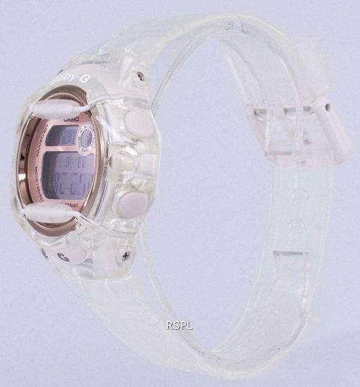カシオベビー-G の耐衝撃性アラーム デジタル 200 M BG 169 G 7B BG169G 7B レディース腕時計