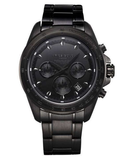 牡羊座金刺激ドリフター クロノグラフ クォーツ G 7001 BK アウト メンズ腕時計