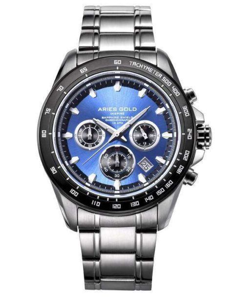 牡羊座金刺激ドリフター クロノグラフ クォーツ G 7001 SBK BU メンズ腕時計