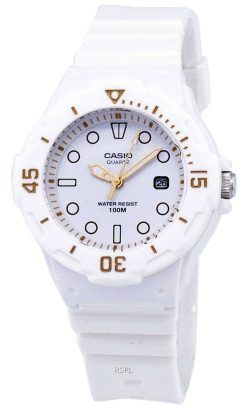 カシオ Enticer 古典的なアナログ ホワイト ダイヤル LRW 200 H 7E2VDF LRW 200 H 7E2V レディース腕時計
