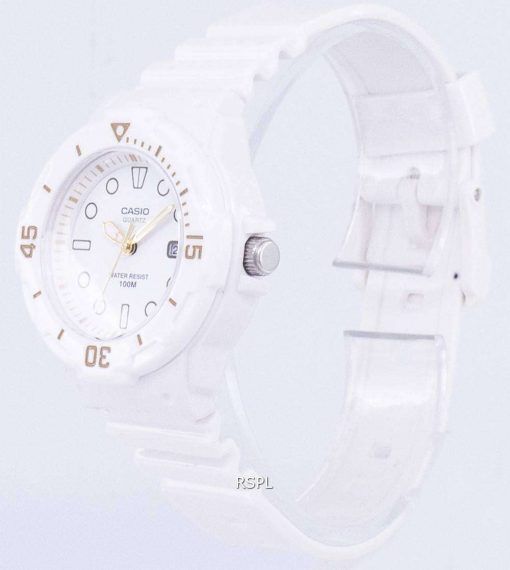 カシオ Enticer 古典的なアナログ ホワイト ダイヤル LRW 200 H 7E2VDF LRW 200 H 7E2V レディース腕時計