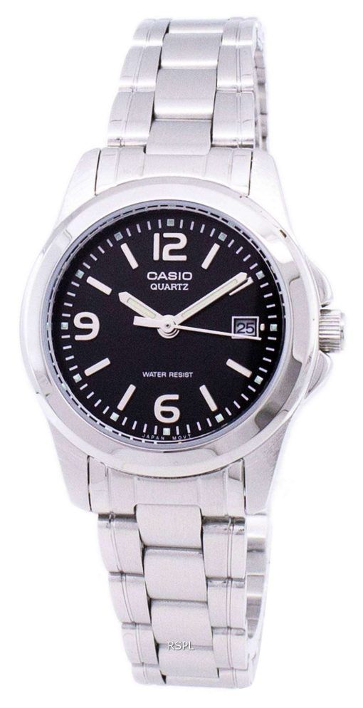 カシオ アナログ クオーツ ブラック ダイヤル LTP 1215A 1ADF LTP-1215A-1 a レディース腕時計