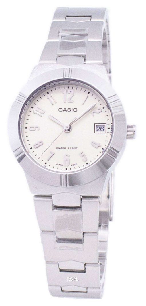 カシオ Enticer アナログ クオーツ ホワイト ダイヤル LTP 1241 D 7A2DF LTP 1241 D 7A2 レディース腕時計