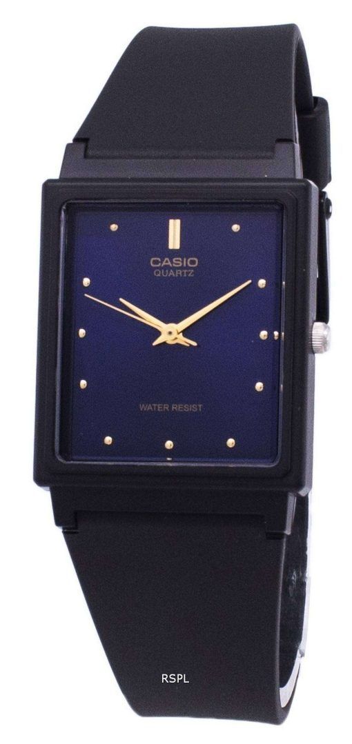 カシオ クラシック クオーツ ブルー ダイヤルのアナログ長方形 MQ 38 2ADF MQ-38-2 a メンズ腕時計