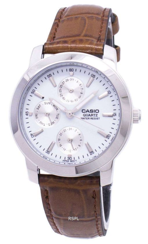 カシオ Enticer 水晶革マルチ ダイヤル ストラップ MTP 1192E 7ADF 7 a MTP-1192E メンズ腕時計
