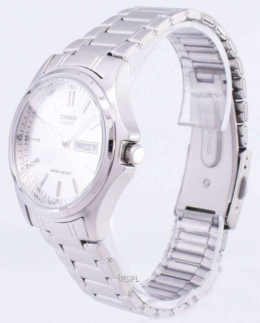 カシオ Enticer 石英アナログ シルバー ダイヤル MTP 1239 D 7ADF MTP 1239 D-7 a メンズ腕時計