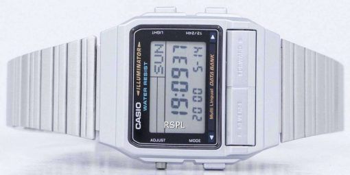 カシオ デジタル 5 アラーム多言語データ ・ バンク DB 380 1DF DB-380-1 メンズ腕時計