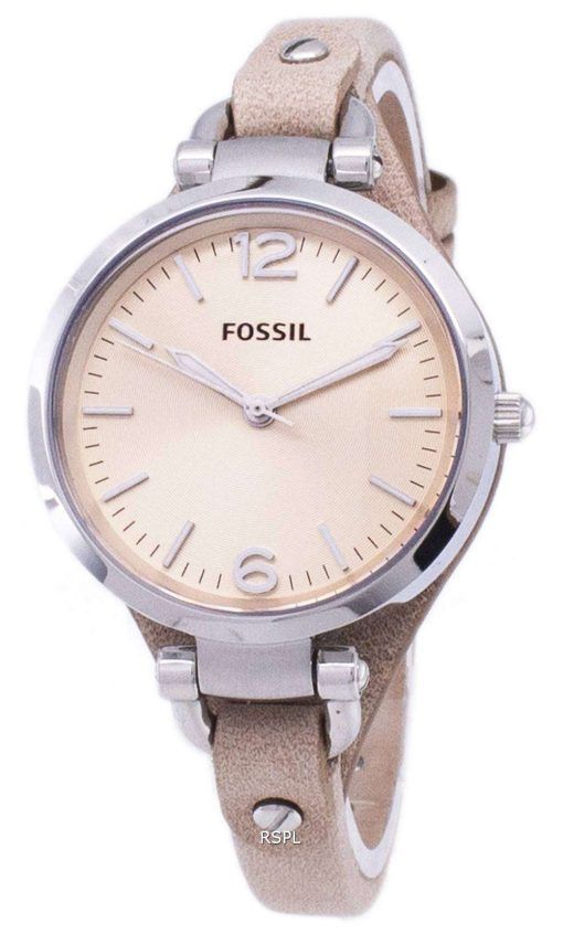 化石ジョージア砂革 ES2830 レディース腕時計