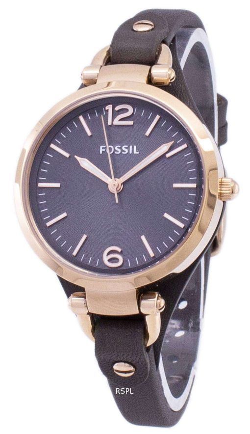 化石ジョージア グレー ダイヤル ES3077 レディース腕時計
