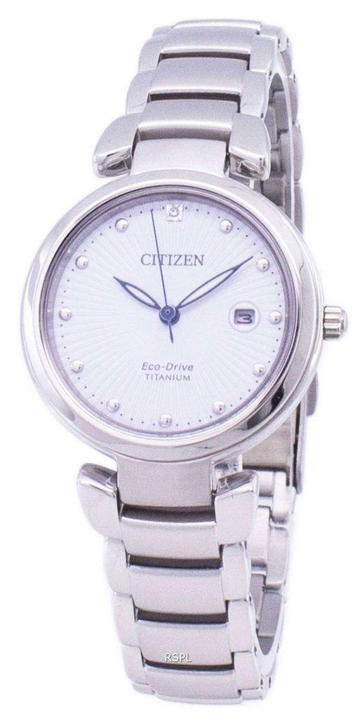 市民エコドライブ スーパー チタン EW2500 88A レディース腕時計