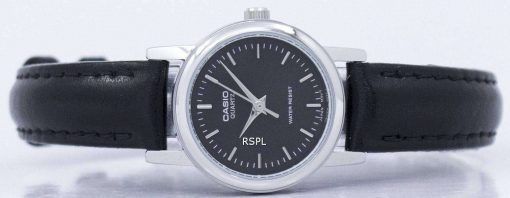 カシオ石英アナログ ブラック ダイヤル LTP 1095E 1ADF LTP-1095E-1 a レディース腕時計