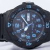 カシオ クォーツ 100 M アナログ ブラック ダイヤル MRW 200 H 2BVDF MRW 200 H 2BV メンズ腕時計