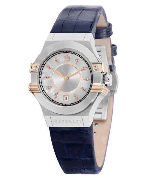 マセラティ ポテンザ水晶ダイヤモンド アクセント R8851108502 レディース腕時計